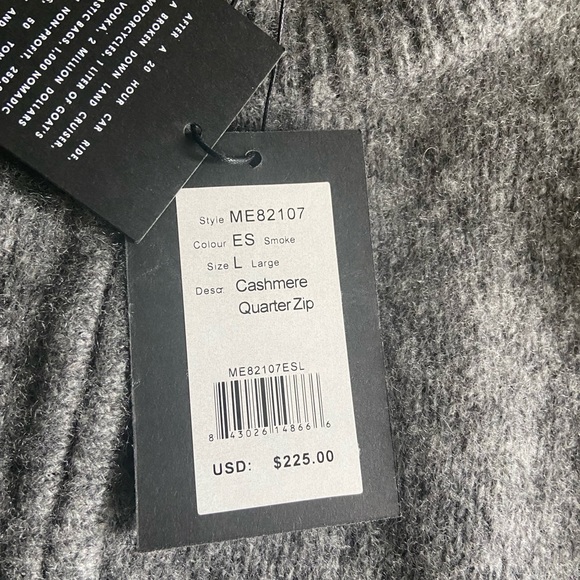 NAADAM cashmere sweater quarter zip - Picture 2 of 2